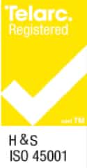 Telarc registered H&S ISO 45001