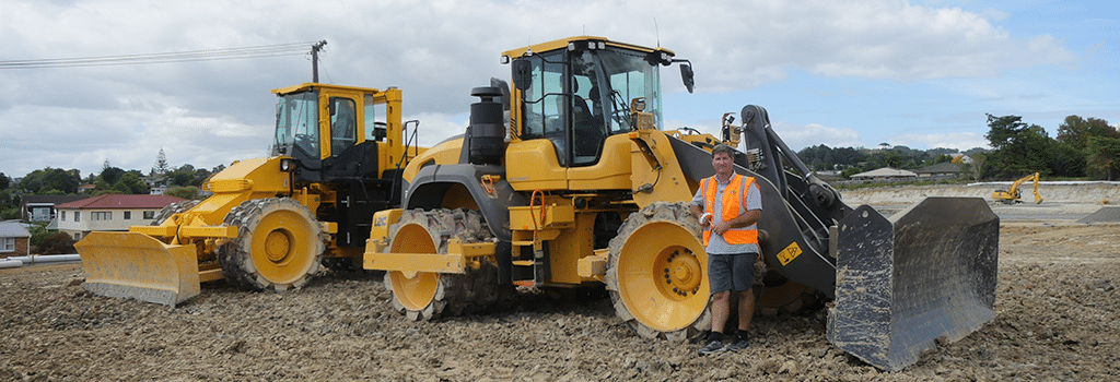 L2C Compactor kit on a Volvo loader