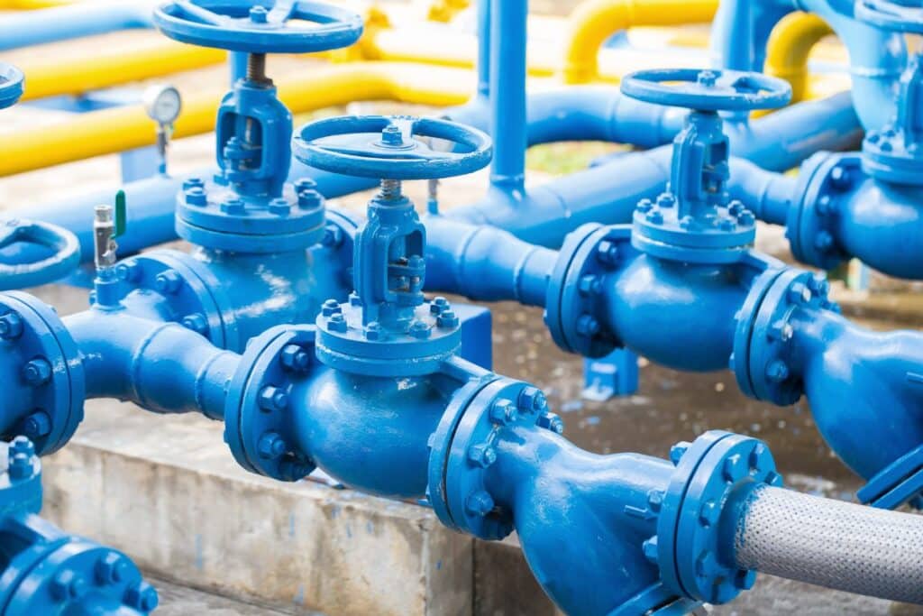 Pressure safety valves at gas plant